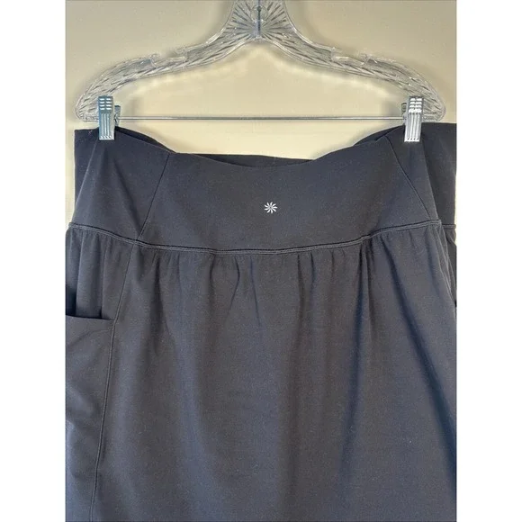 Athleta Salutation Stash Pocket 16.5 Skort Women's 2X Plus Black Activewear - Picture 7 of 8